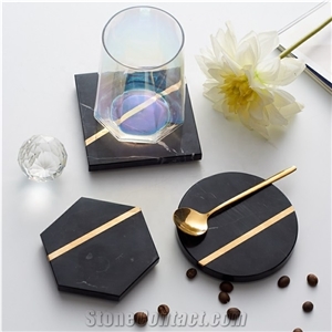 Marble Hexagon Square Round Cup Holder Agate Coaster