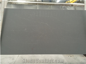 China Pietra Grey Quartz Slab for Wall Tiles Countertops