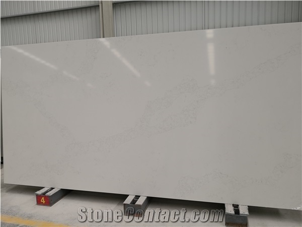 Engineered Cut in Size White Calacatta for Countertop 6052