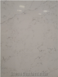 Carrara Series White Quartz Slab For Decoration-3001