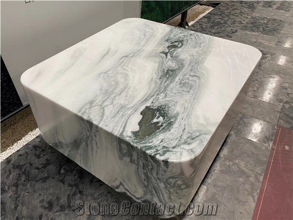 Panda White Marble Interior Furniture