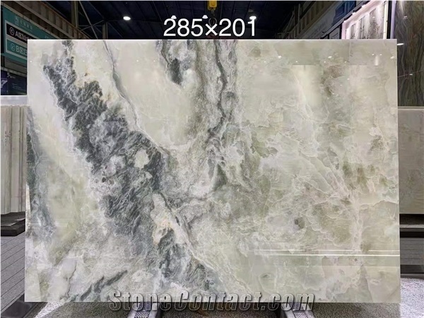 Afghanistan Snow White Natural Onyx Polished Slabs & Tiles