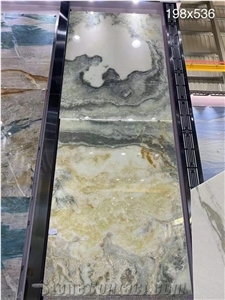 Afghanistan Snow White Natural Onyx Polished Slabs & Tiles