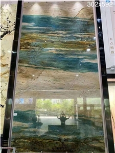 Brazil Dunhuang Mural Quartzite Polished Wall Cladding Slabs