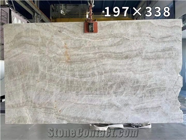Brazil Jinghu Chunxiao Grey Quartzite Polished Slabs &Tiles