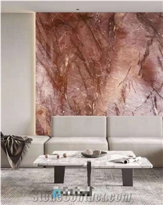 Brazil Natural Pink Quartzite Polished Wall Cladding Slabs