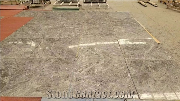 Brazil Victoria Grey Marble Polished Floor Covering Tiles