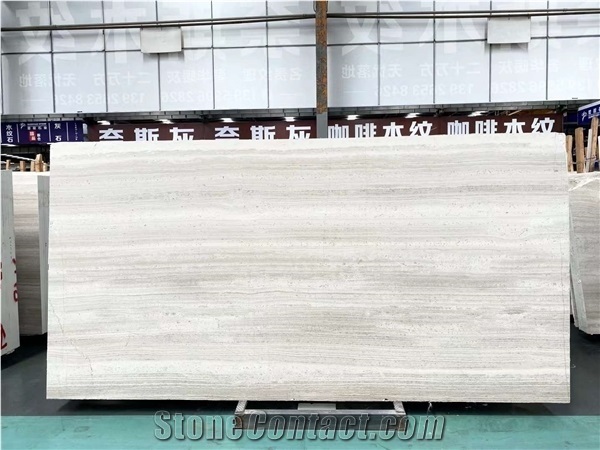 China Guizhou Wood Grain Marble Polished Wall Slabs & Tiles
