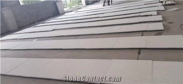 China New Pearl White Granite Acid Washing Slabs & Tiles