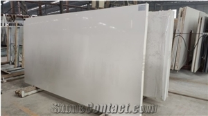 China White Artificial Stone Quartz Polished Big Slabs