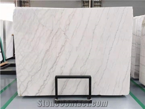 Chinese Guangxi White Marble Polished Slabs & Tiles