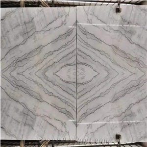 Chinese Guangxi White Marble Polished Wall Cladding Slabs