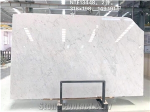 Italy Carrara White Marble Polished Big Slabs & Tiles