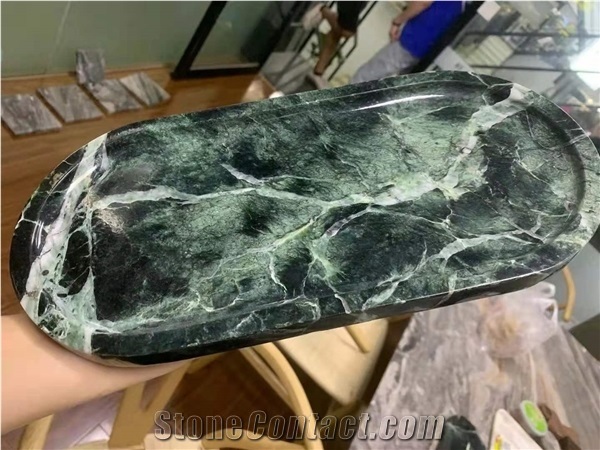 Italy Prada Green Marble Polished Big Slabs & Tiles