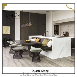 Artificial Carrara Quartz Slabs Stone for Hotel