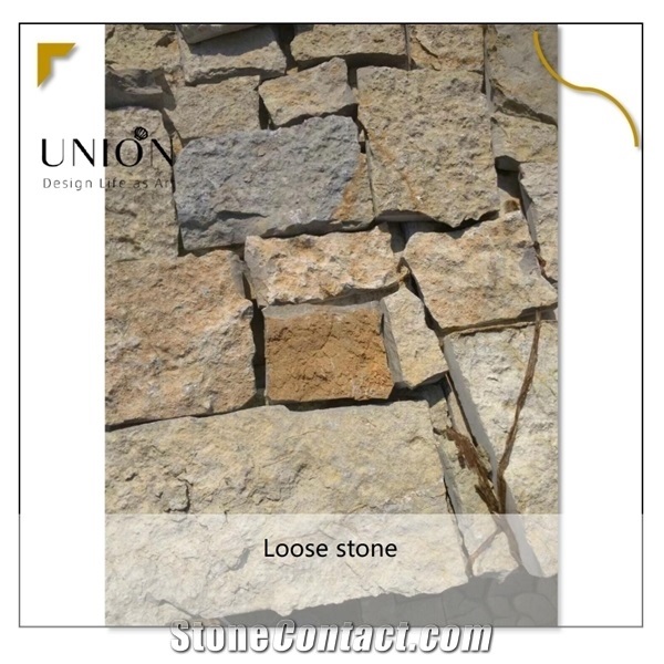 Brown Marble Natural Stone Wall Loose Stone for Exterior