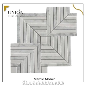 Carrara Italian White Carrera Mosaic Tiles for Home Decors
