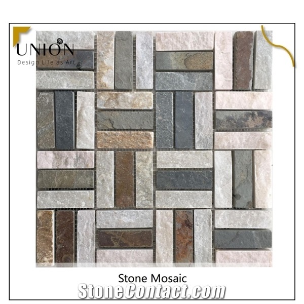 China Floor Wall Tile Natural Rusty Slate Culture Stone Tile
