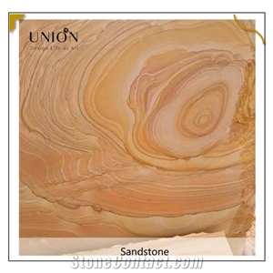 China Natural Yellow Sandstone Rough Finished Slabes