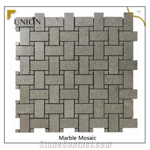 Cinderella Grey Marble Mosaic Weave Mosaic Tiles Decors