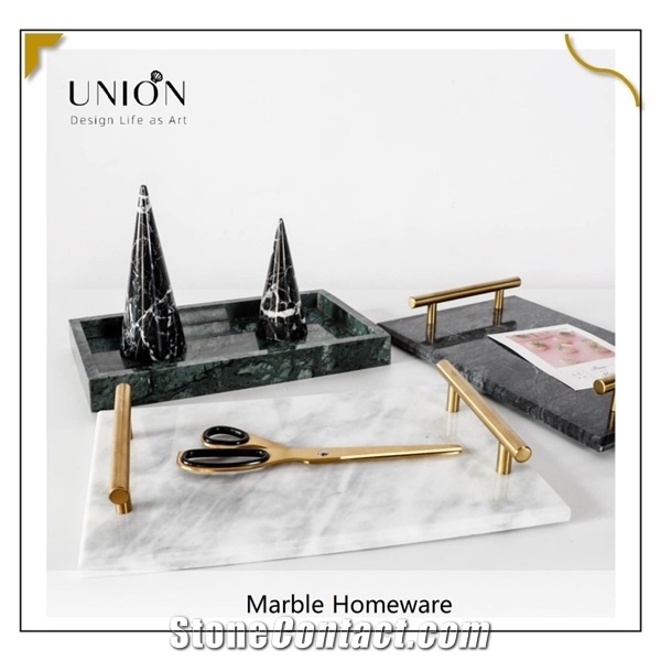 Customized Hot Sale Clear Marble Acrylic Tray for Homeware