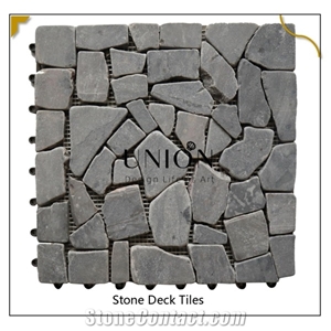 Diy Floor Outdoor Patio Tile Stone Interlocking Deck Tiles