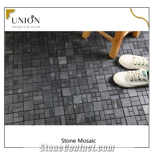 Floor and Interior Wall Natural Slate Mosaic Stone Tiles