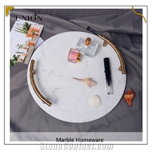 Homeware Marble Design Luxury Cosmetic Tray Coaster
