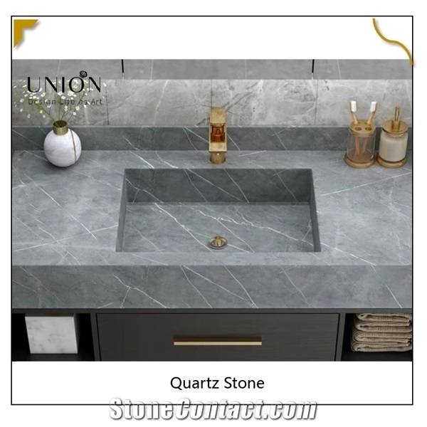 Hot Selling Product Quartz Stone for Countertops Grey Quartz