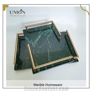 Hotel Marble Decors Accessories Jewelry Marble Serving Trays