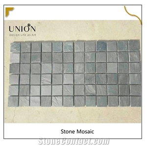 Jiangxi Black Slate Natural Stone Mosaic Backsplash Mosaic