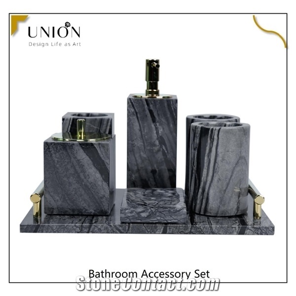 Marble Bathroom Accessories,Matte Black Bathroom Accessories