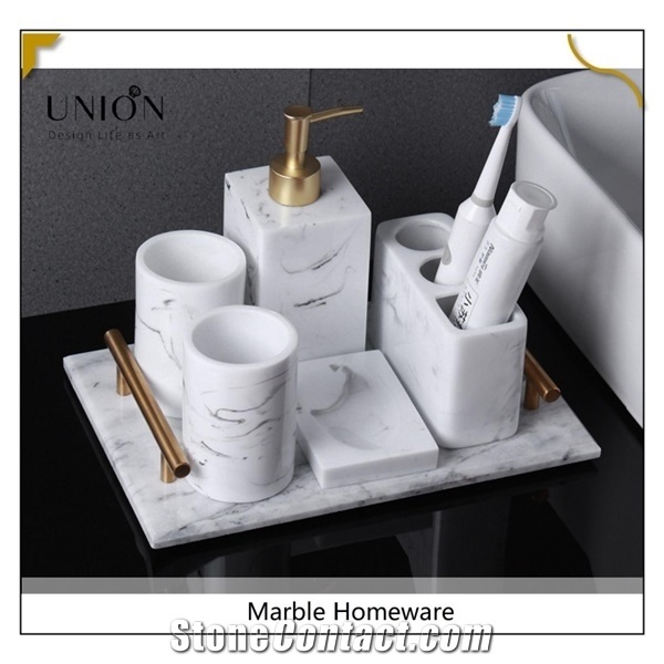 Marble Texture Bathroom Ware Toilet Accessories for Sets