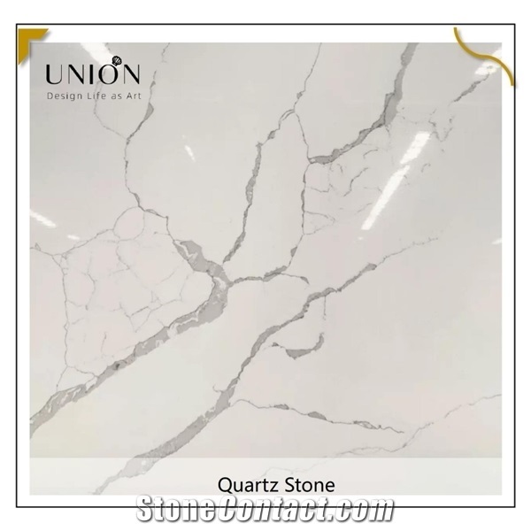 Modern Artificial Stone Bianco Calcatta White Quartz Slabs