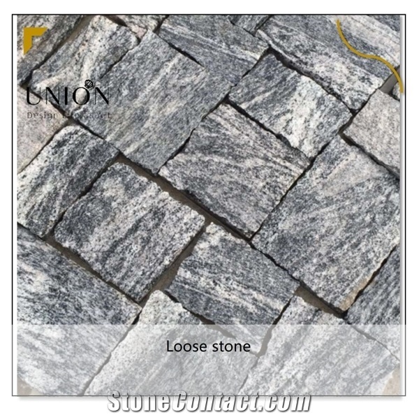 Natural Dove Grey Granite Loose Ledge Stone Brick Strips
