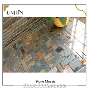 New Design Wholesale Price Slate Mosaic Tile for French