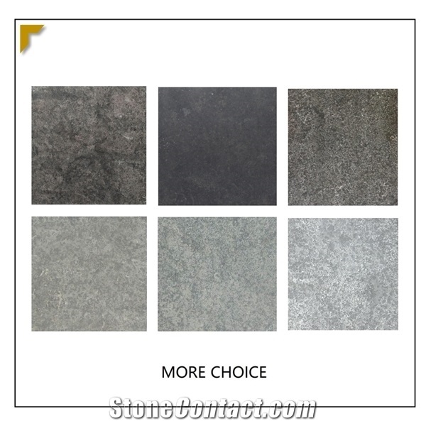 Outdoor Blue Limestone Polished Tiles for Outdoor Paving