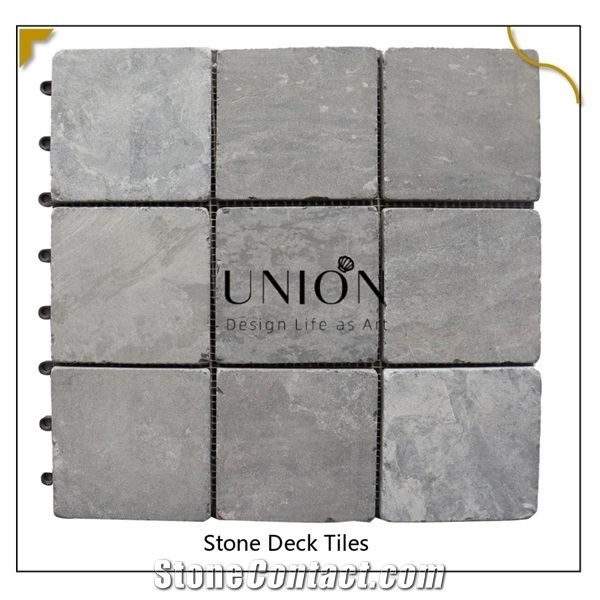 Outdoor Natural Stone Deck Tile Slate for Surround Decora