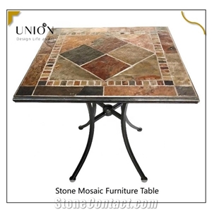 Premium Quality Fancy Garden Furniture Stone Mosaic Tables