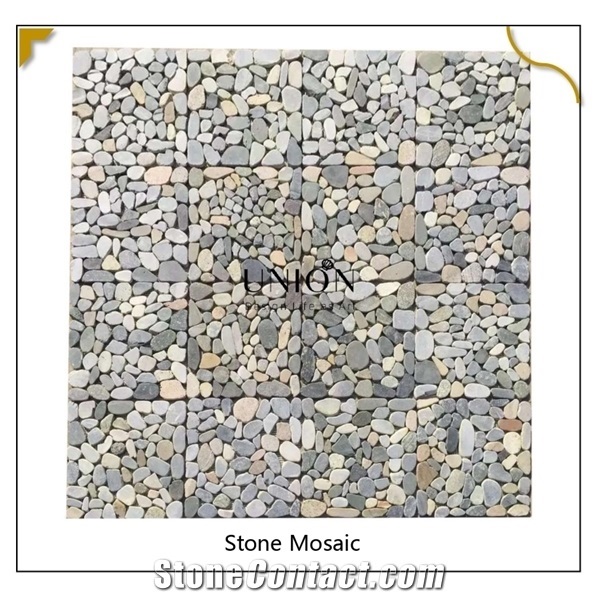 Rusty Yellow Slate Mosaic Pattern for Exterior Wall Decora
