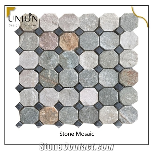 Slate Mosaic Living Room Background Wall Mosaic for Interior