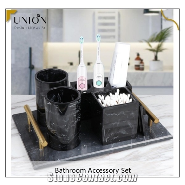 Toothbrush Holder and Soap Dispenser Soap and Lotion Sets