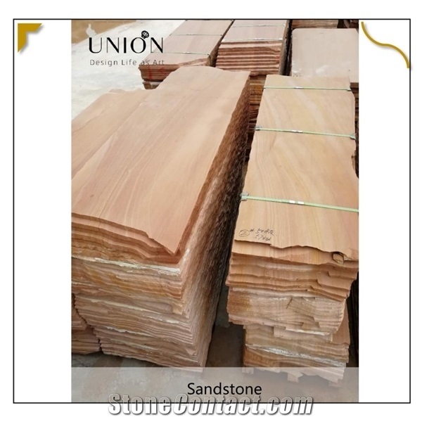 Wave Vein Natural Yellow Sandstone Tile with Factory Offer