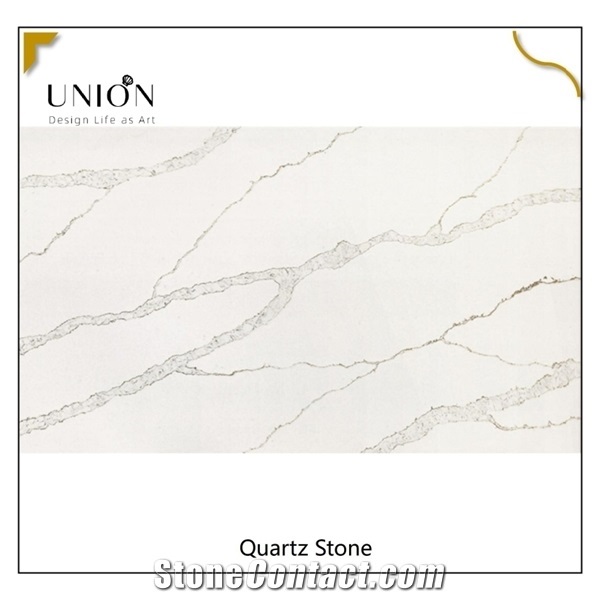 Wholesale Marble Look Calacatta Gold Quartz Slabs and Tiles Large