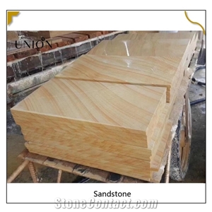 Yellow Sandstone Slab Red Sandstone Pavers Wall Cladding