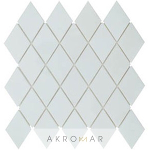 Thasos Marble Diamond Mosaic Tiles