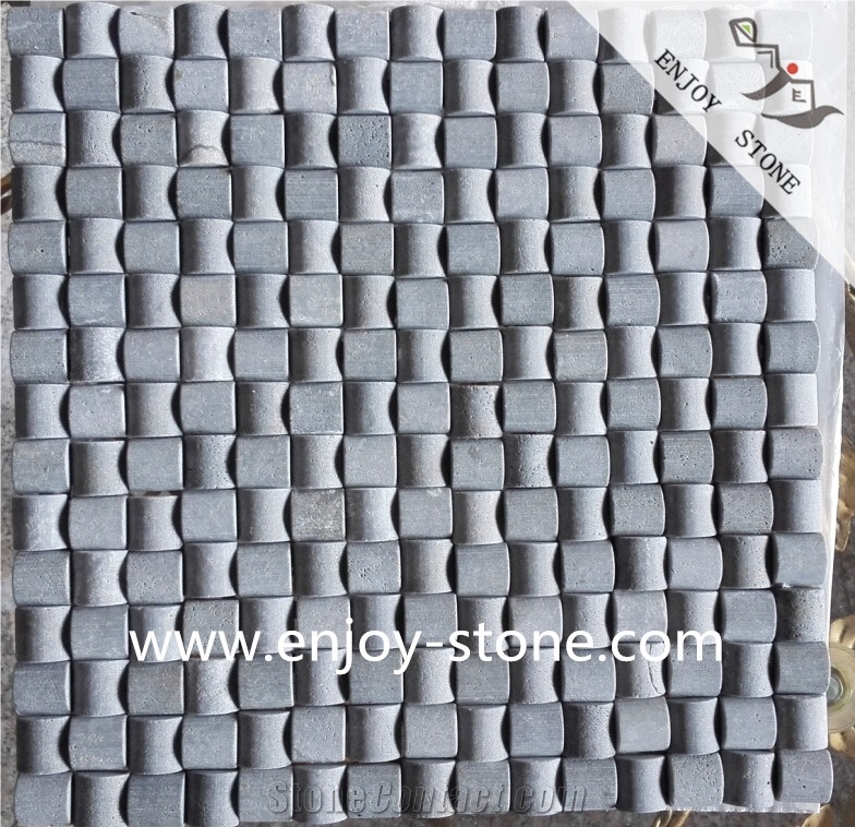 Grey Basalt Mosaic Special Cut,Steamed Bun Shape