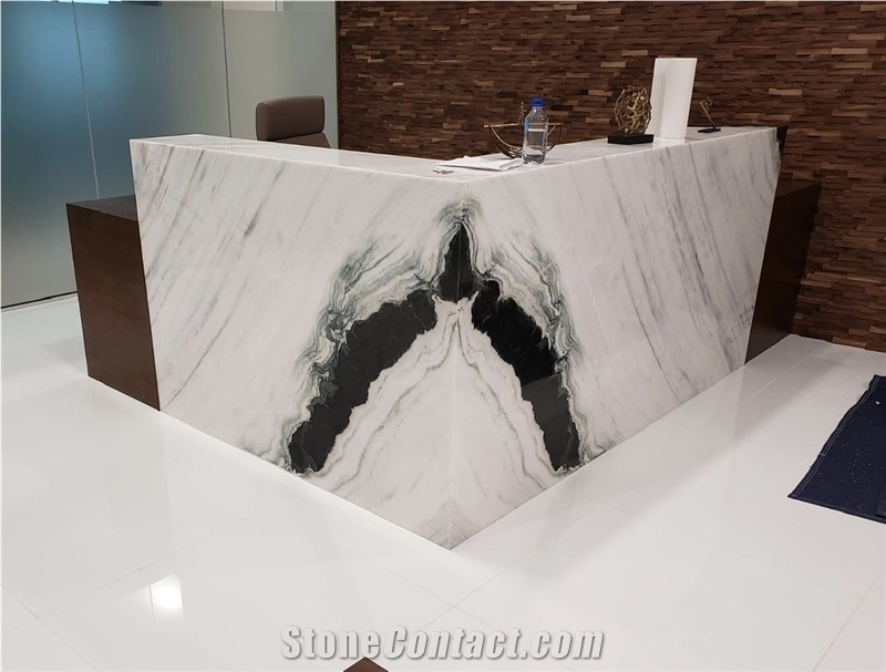 China Panda White Marble Slabs for Wall Floor Tiles Stairs