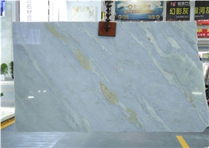 Bvlgari Blue Marble Slab for Wall Installation