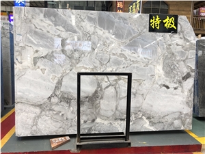 China Grey Marble Flooring Slab Tiles for Bathroom